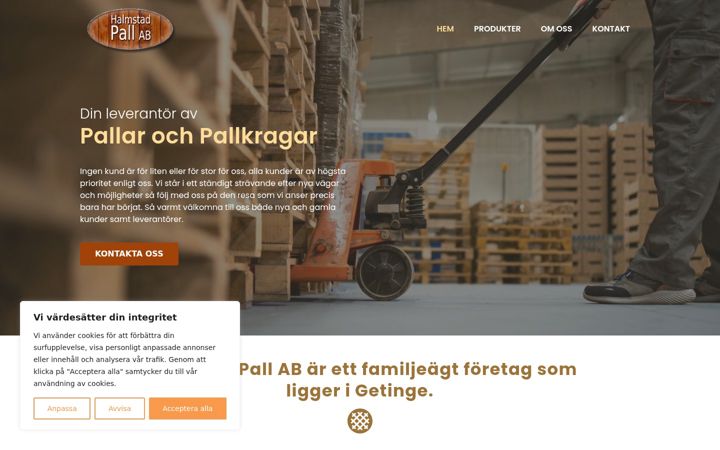 Screenshot of h-pall.se