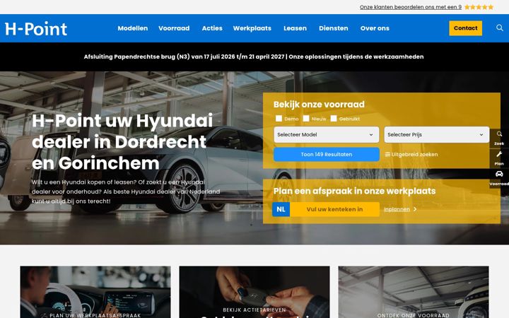 Screenshot of h-point.nl