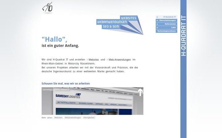Screenshot of h-quadrat.com