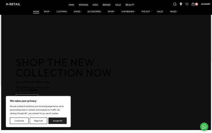 Screenshot of h-retail.com