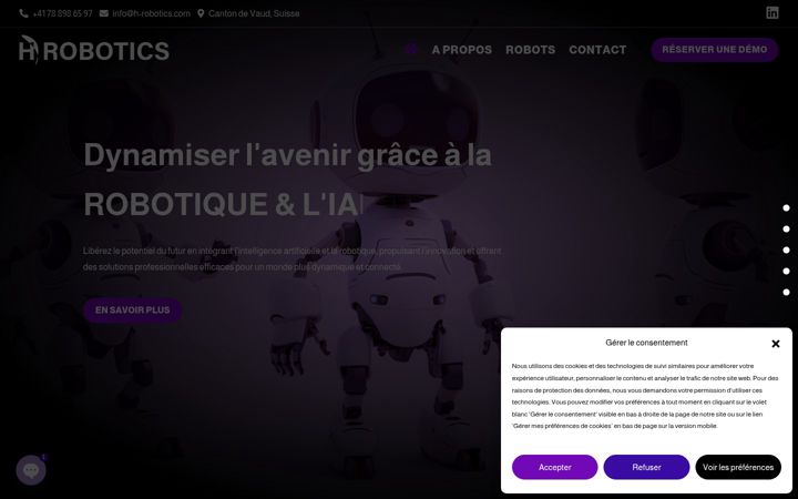 Screenshot of h-robotics.com