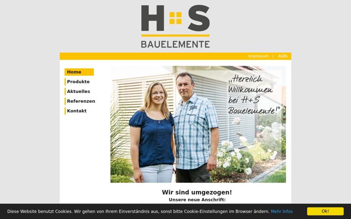 Screenshot of h-s-bauelemente.de