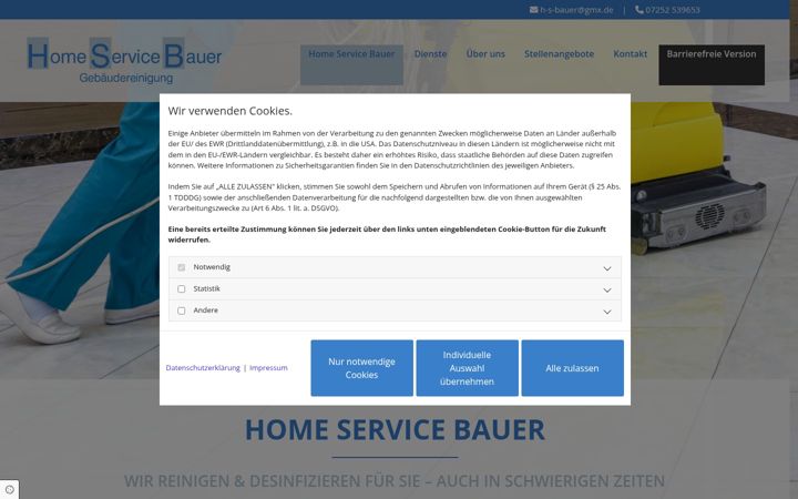 Screenshot of h-s-bauer.de