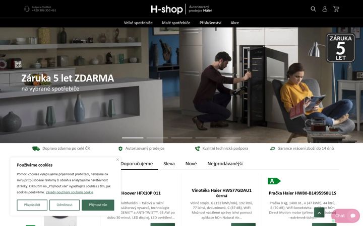 Screenshot of h-shop.cz