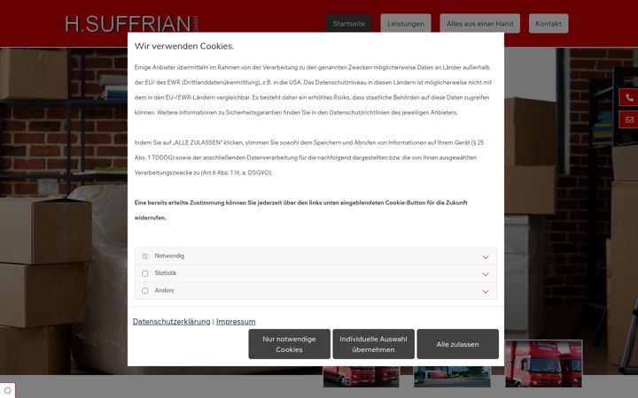 Screenshot of h-suffrian.de
