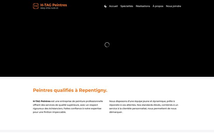 Screenshot of h-tagpeintres.com
