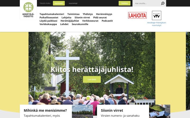 Screenshot of h-y.fi