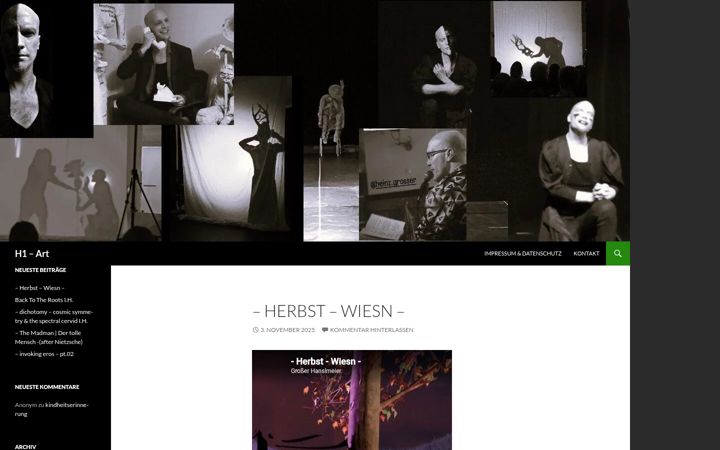 Screenshot of h1-art.com
