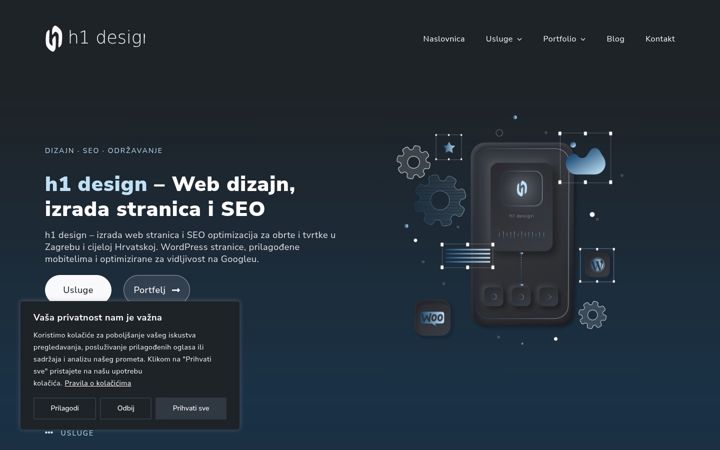 Snímek obrazovky h1-design.hr