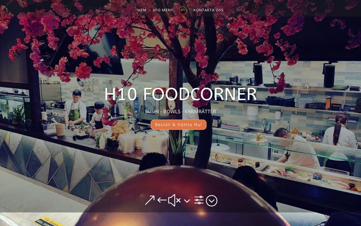 Screenshot of h10sushi.se