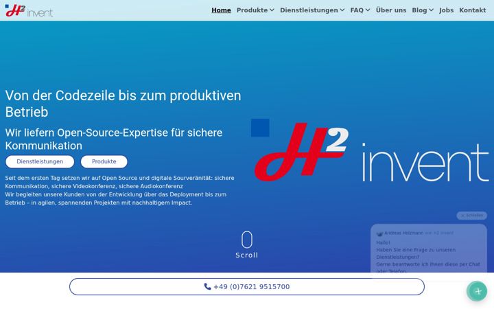 Screenshot of h2-invent.de