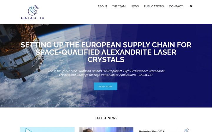 Screenshot of h2020-galactic.eu