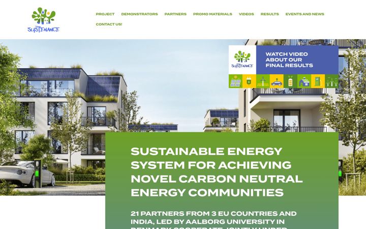 Screenshot of h2020sustenance.eu