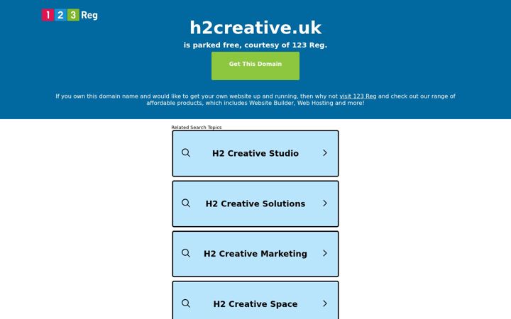 Screenshot of h2creative.uk