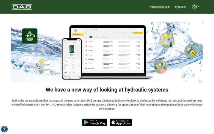 Screenshot of h2d.com
