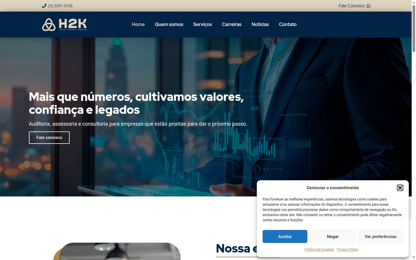 Sutikimo reklamjuostės, rodytos prieš bet kokią sąveiką, ekrano kopija