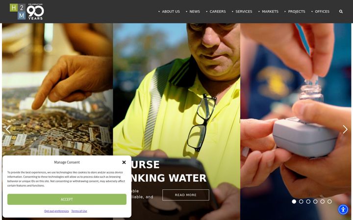 Screenshot of h2m.com