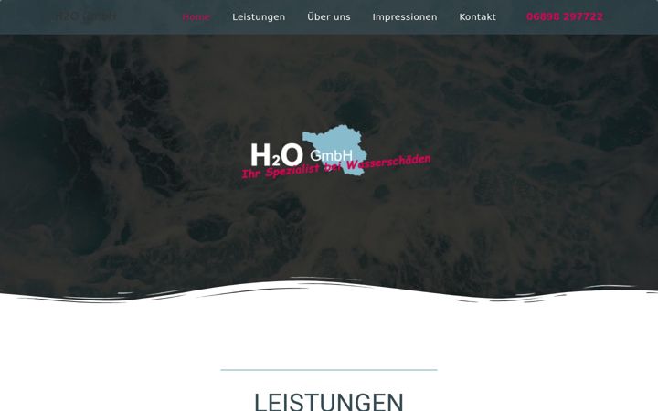 Screenshot of h2o-gmbh.net