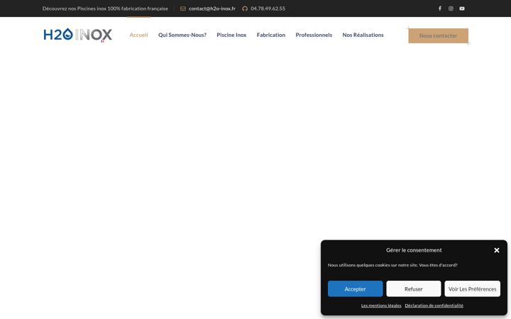Screenshot of h2o-inox.fr