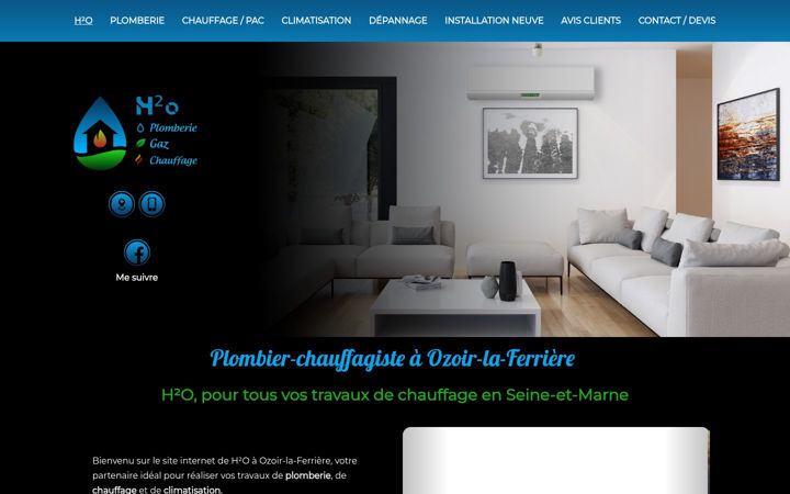 Screenshot of h2o-plomberie77.fr