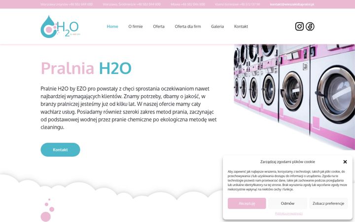 Screenshot of h2o-pralnia.pl