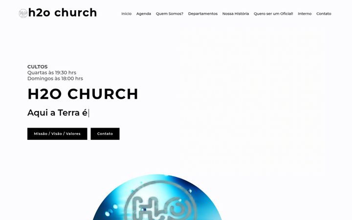 Screenshot of h2ochurch.org.br