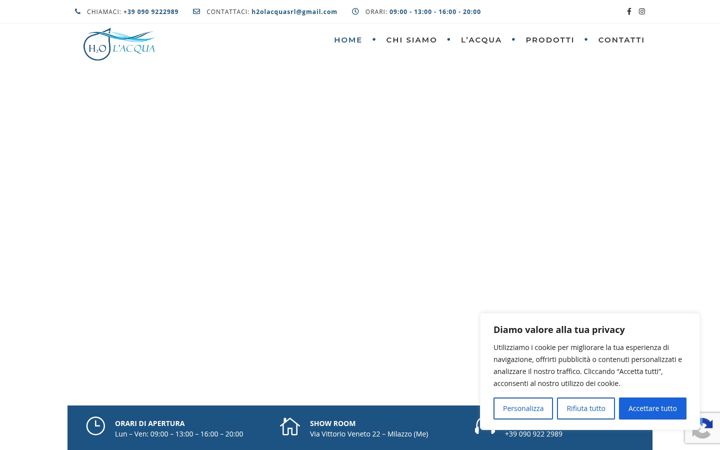 Screenshot of h2olacqua.it