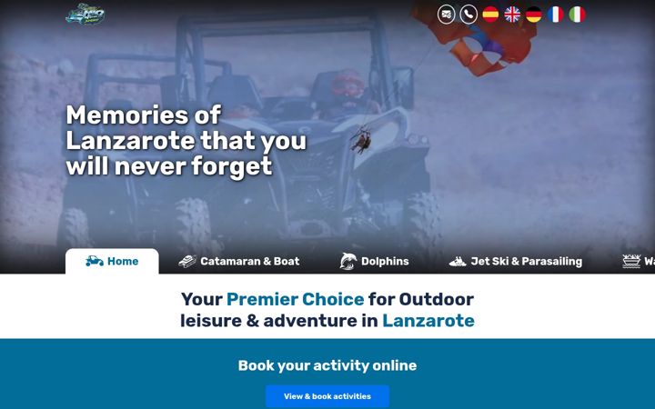Screenshot of h2olanzarote.com