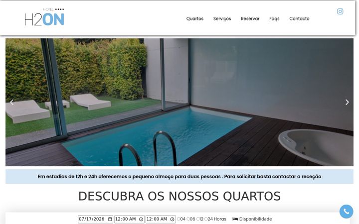 Screenshot van h2onmotel.com