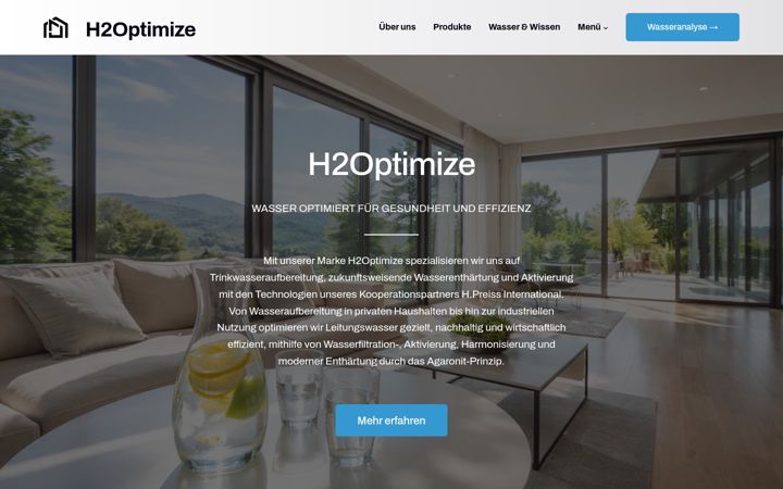 Screenshot of h2optimize.at