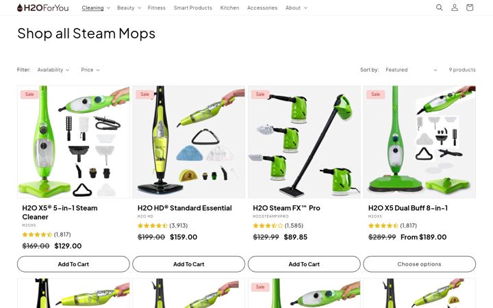 Screenshot of h2ovacpro.com
