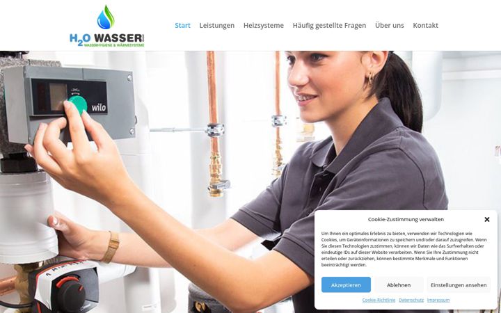 Screenshot of h2owasser.de