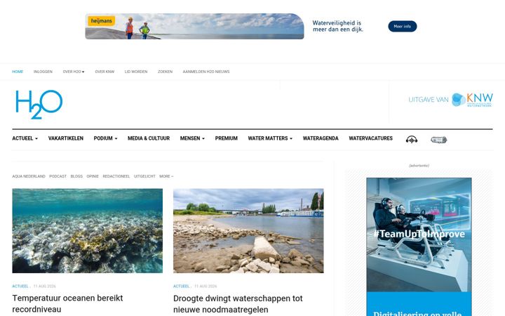 Screenshot of h2owaternetwerk.nl