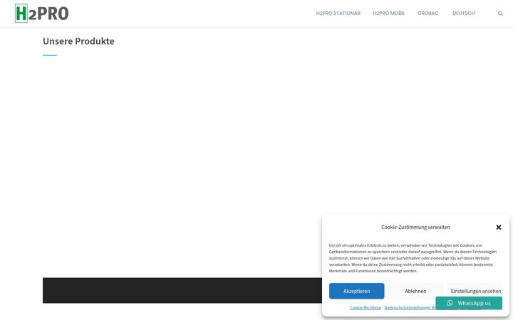 Screenshot of h2protech.de