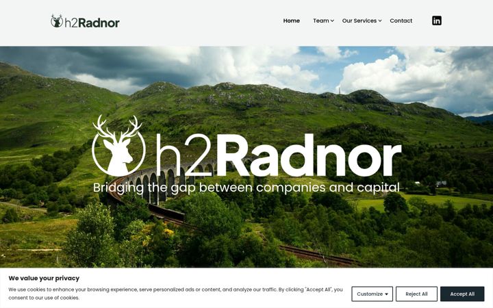 Screenshot of h2radnor.com