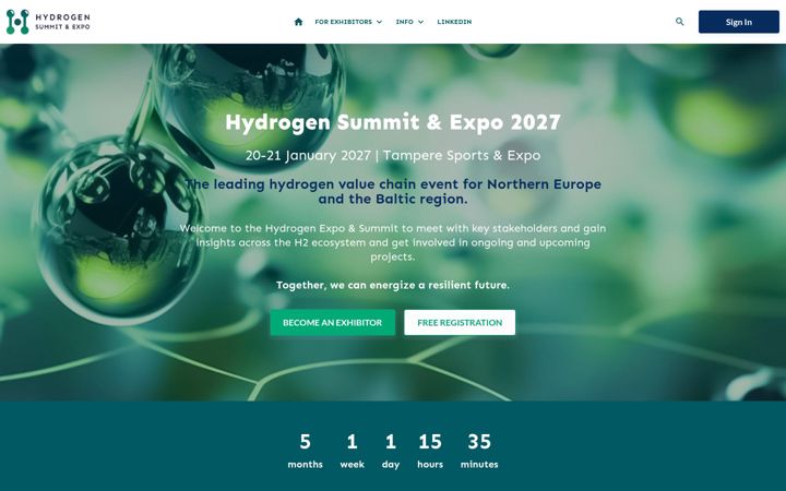 Screenshot of h2summit.fi