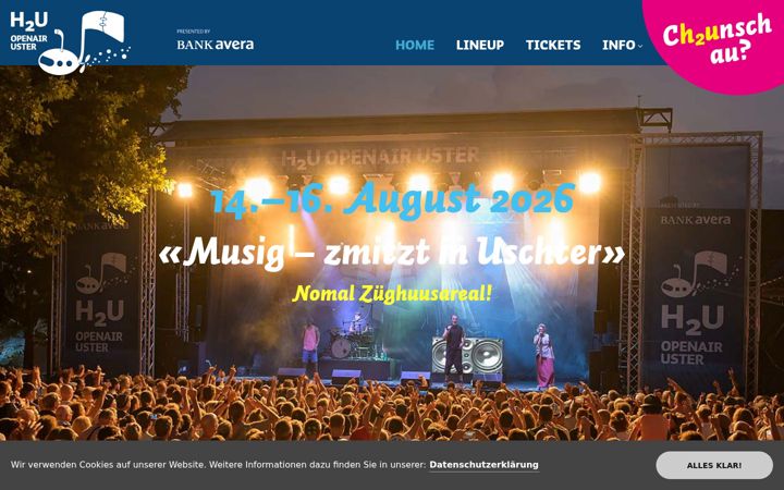 Screenshot of h2u-openair.ch