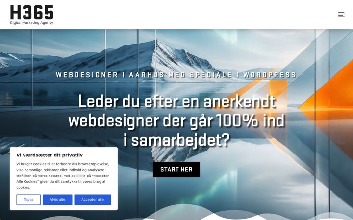 Screenshot of h365.dk