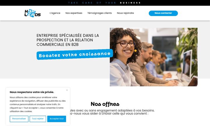 Screenshot of h3aleads.com