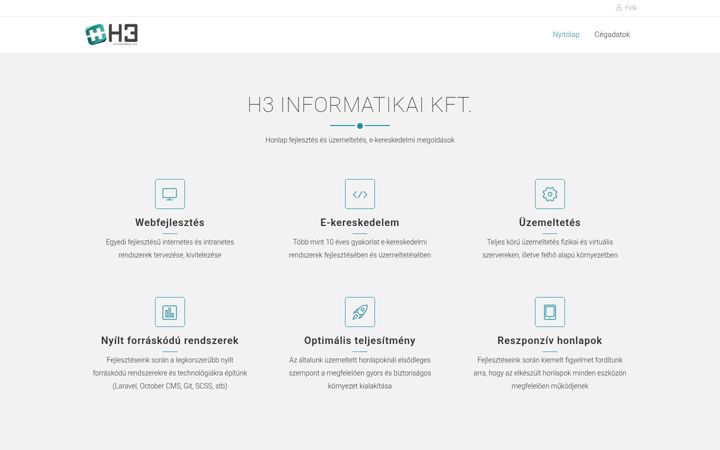 Screenshot of h3online.hu