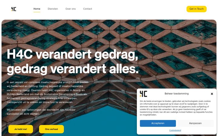 Screenshot of h4communicatie.nl