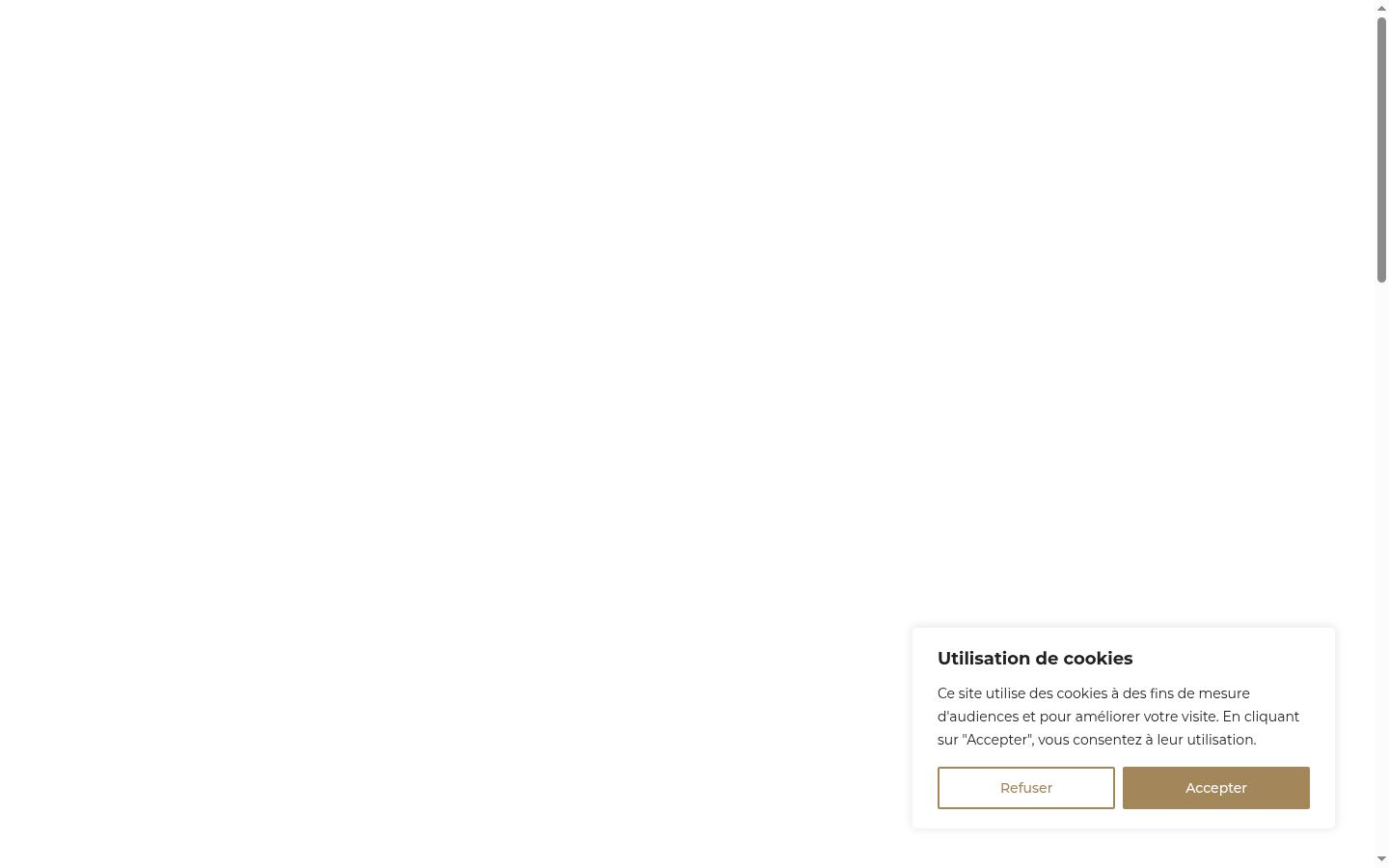 Captura de pantalla del banner de consentimiento mostrado antes de cualquier interacción