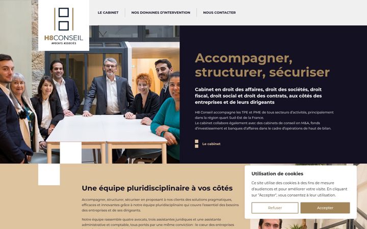 Screenshot of h8conseil.com