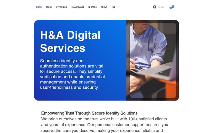 Screenshot of ha-digitalservices.co.uk