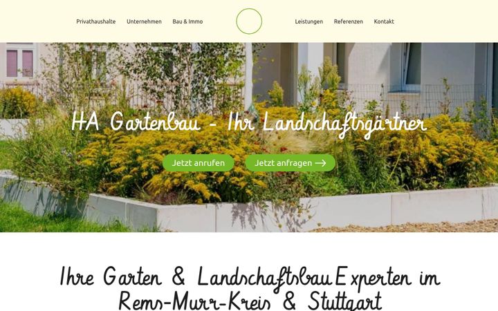 Screenshot of ha-gartenbau.de