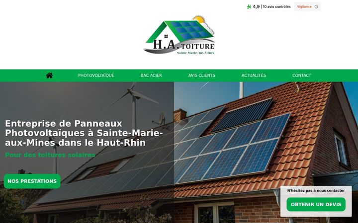 Screenshot of ha-toiture.fr
