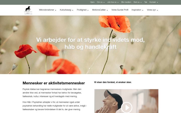Screenshot of haabipsykiatrien.dk