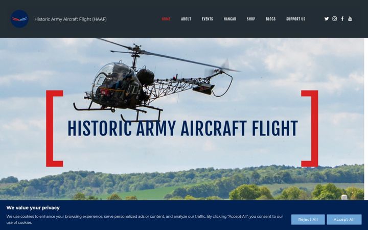 Screenshot of haaf.uk