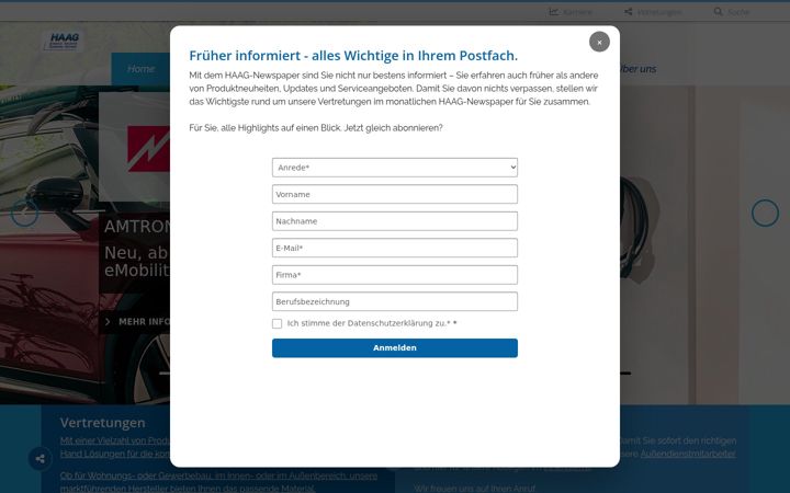 Screenshot of haag-elektro.de
