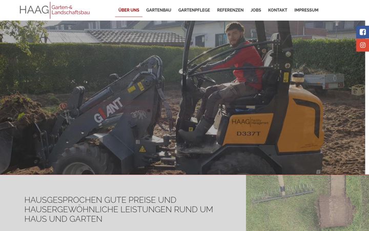 Screenshot of haag-galabau.de